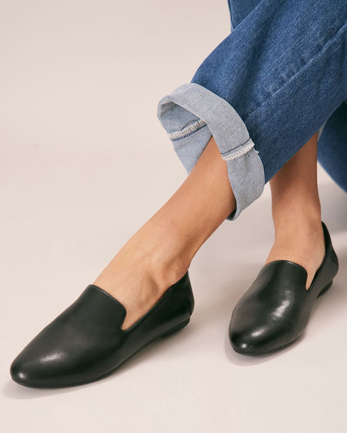 Sueña™ Enfiis Siyah Mikrofiber Loafer Babet