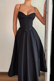 Basic Solid Corset Midi Elbise