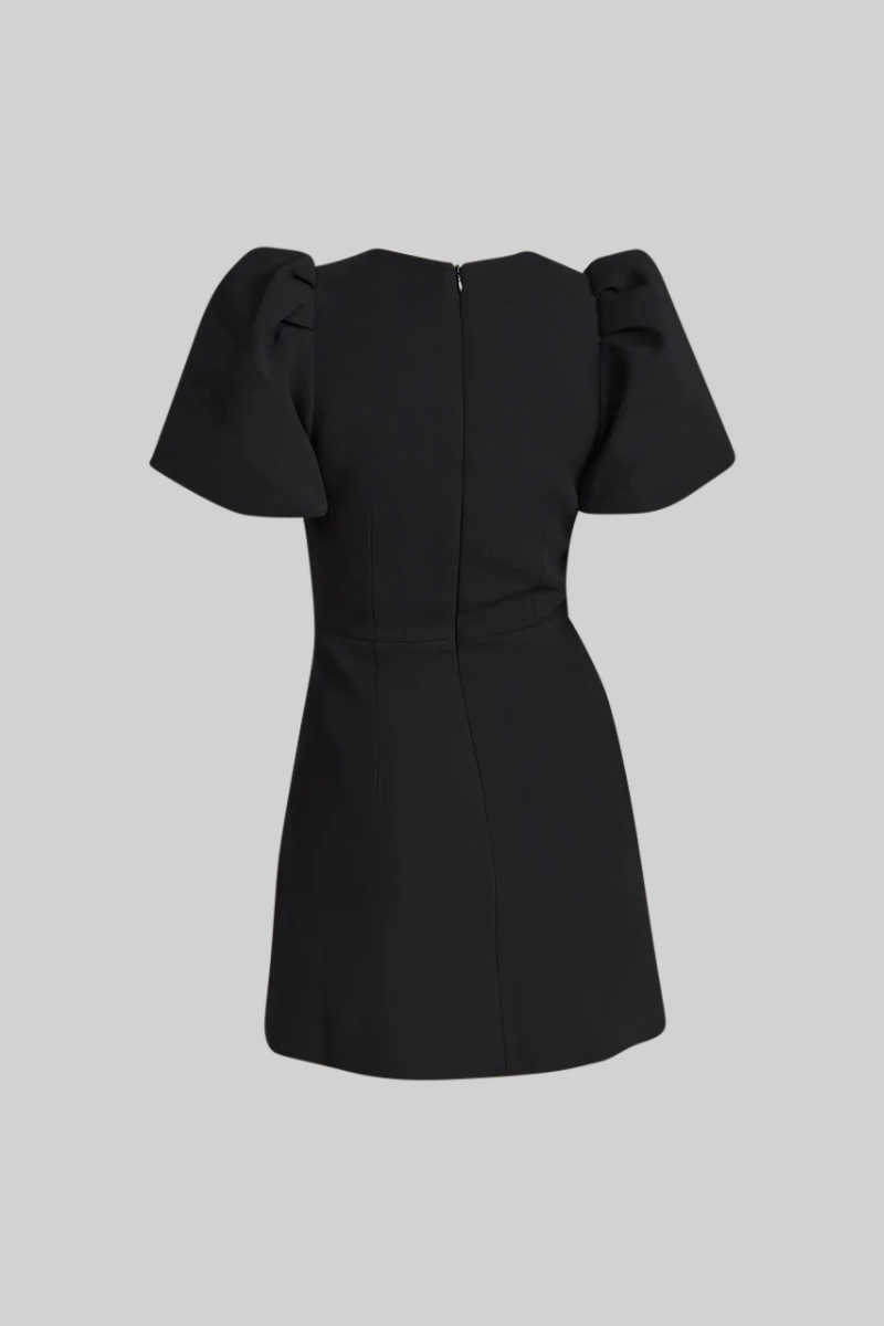 Fiyonklu Klasik Mini Elbise