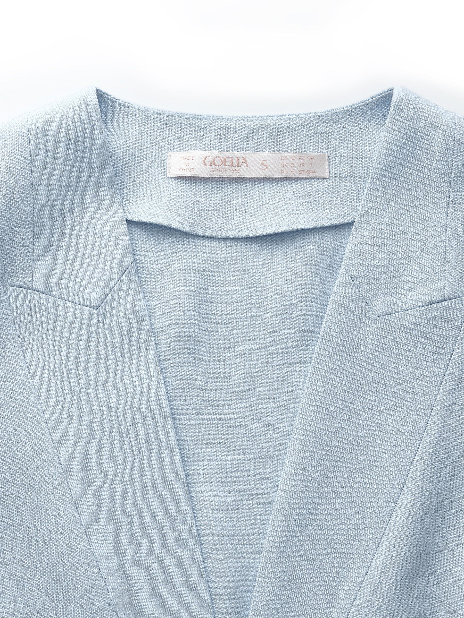 %100 Asetat Kadın Kısa Kollu Blazer