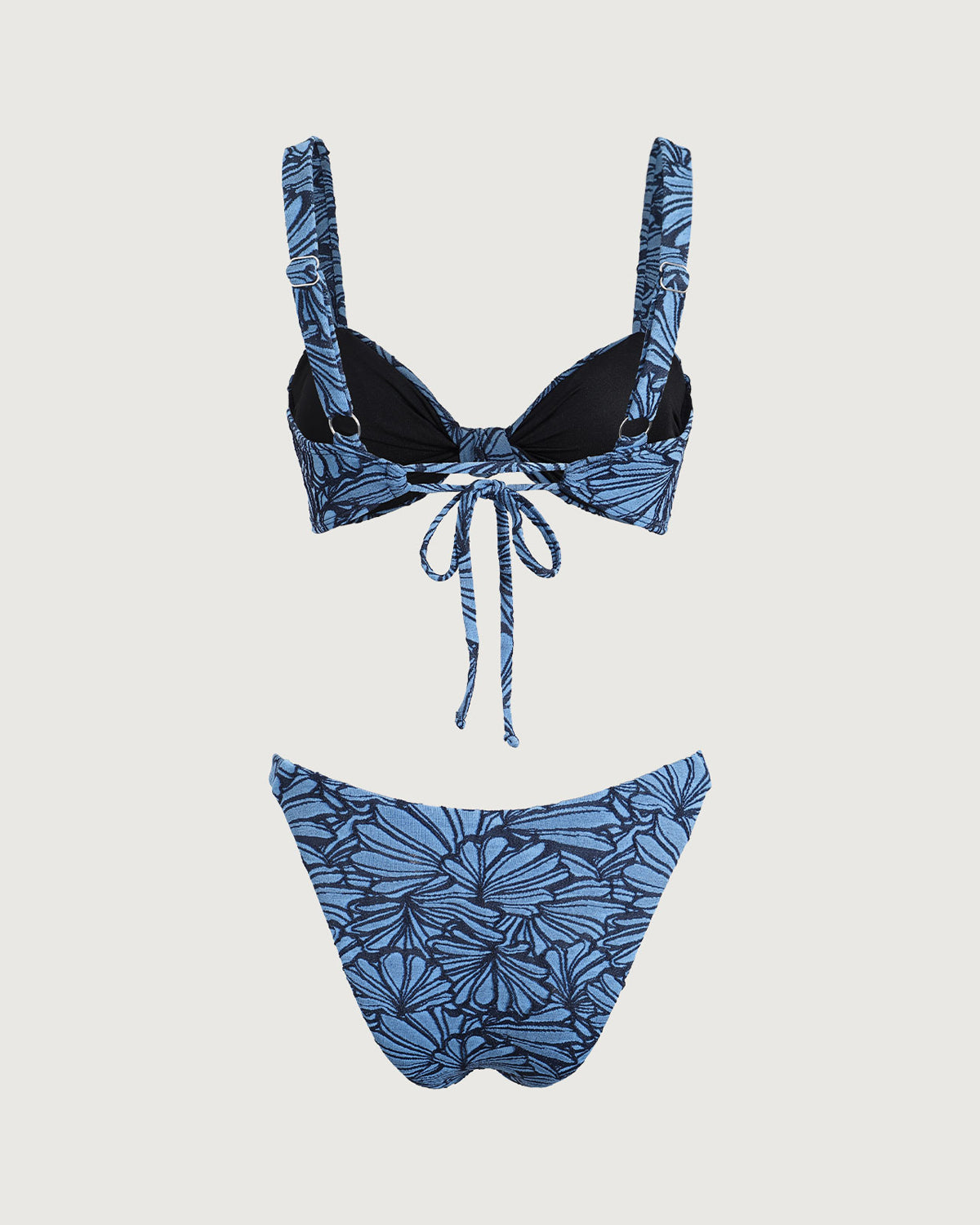 Sueña™ Mavi Geometrik Twist Bikini Takımı