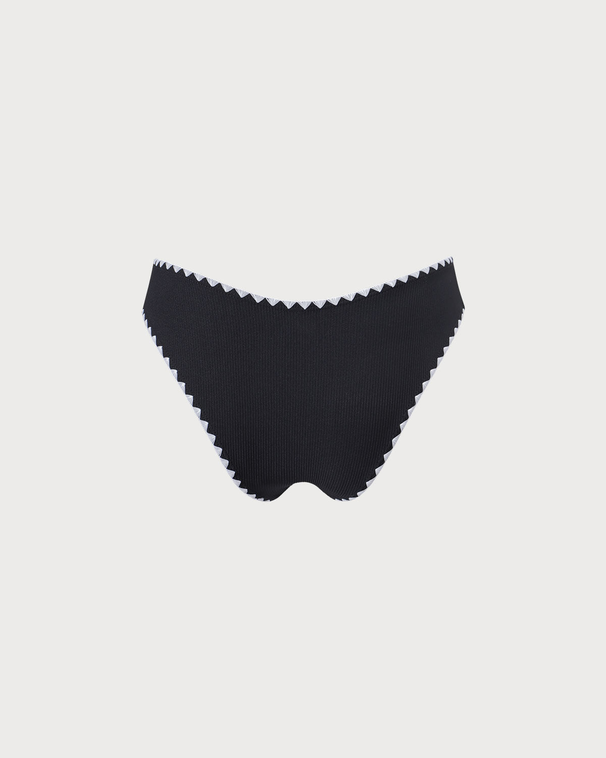 Sueña™ Siyah Kontrast Fitilli Bikini Altı