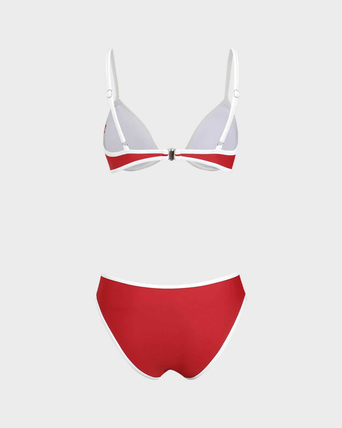 Sueña™ Kırmızı Kontrast Balenli Bikini Takımı