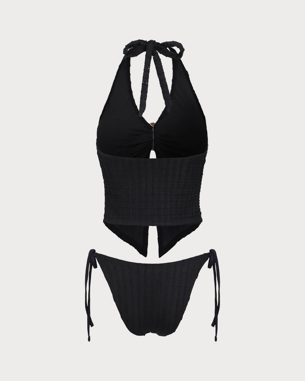 Sueña™ Siyah Kesme O-Ring Tankini Mayo
