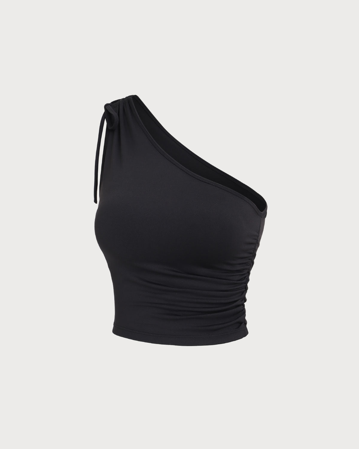 Sueña™ Siyah Tek Omuz Yoga Atlet
