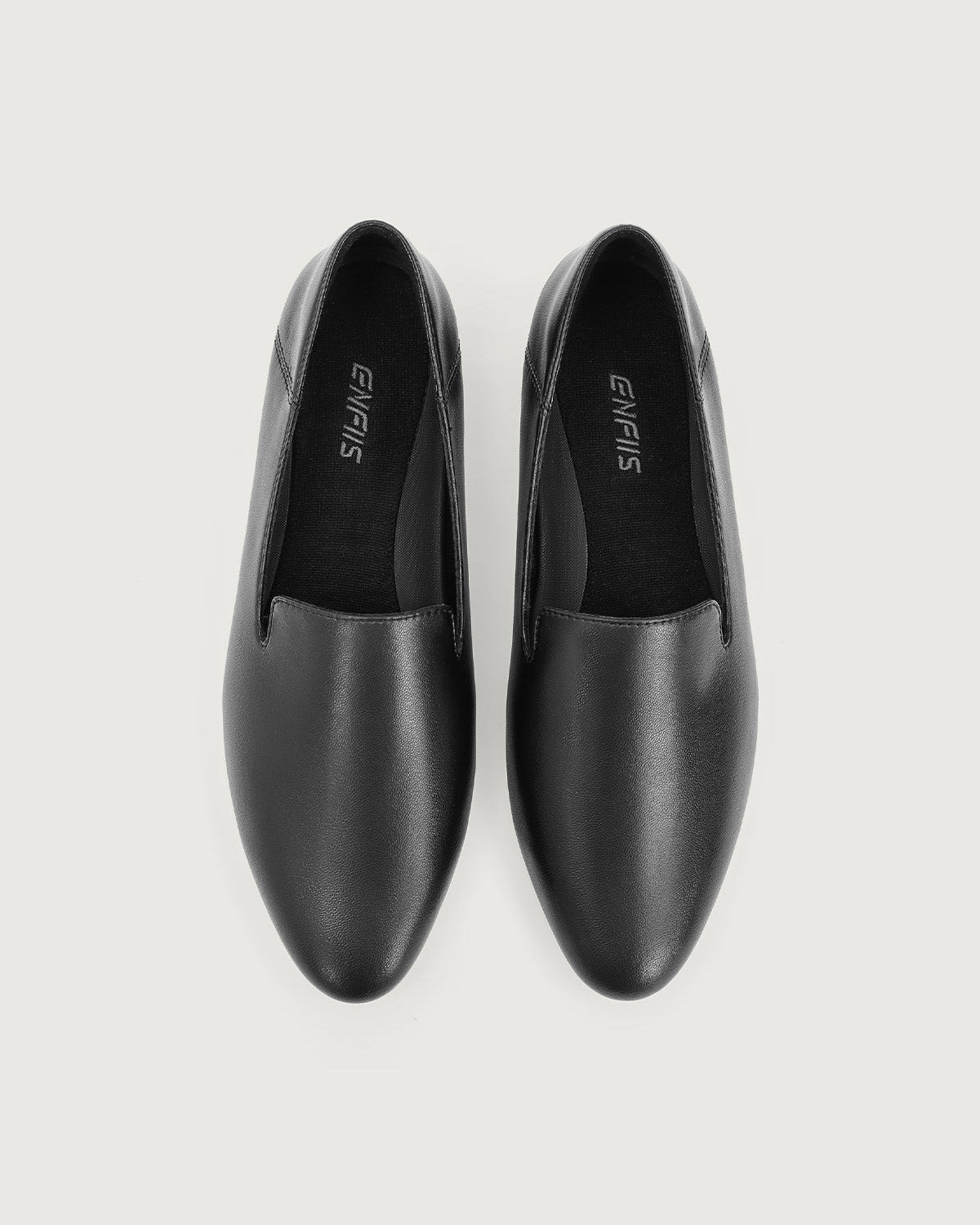 Sueña™ Enfiis Siyah Mikrofiber Loafer Babet
