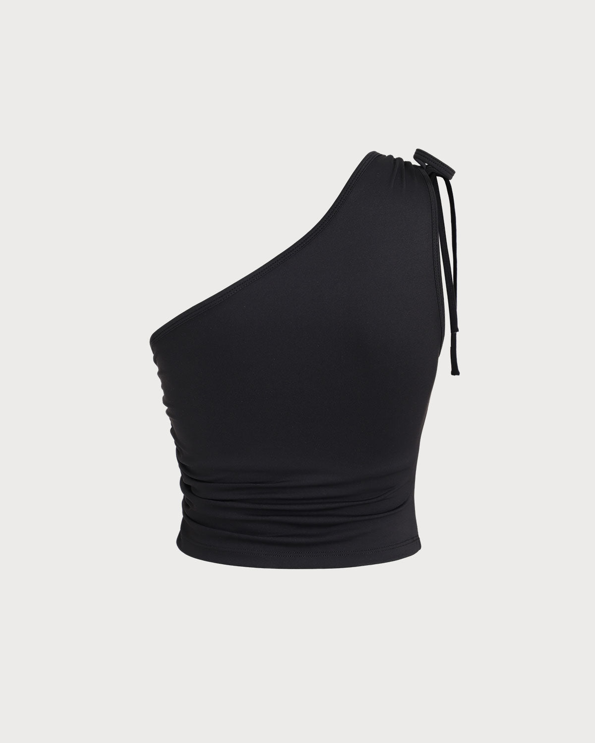 Sueña™ Siyah Tek Omuz Yoga Atlet