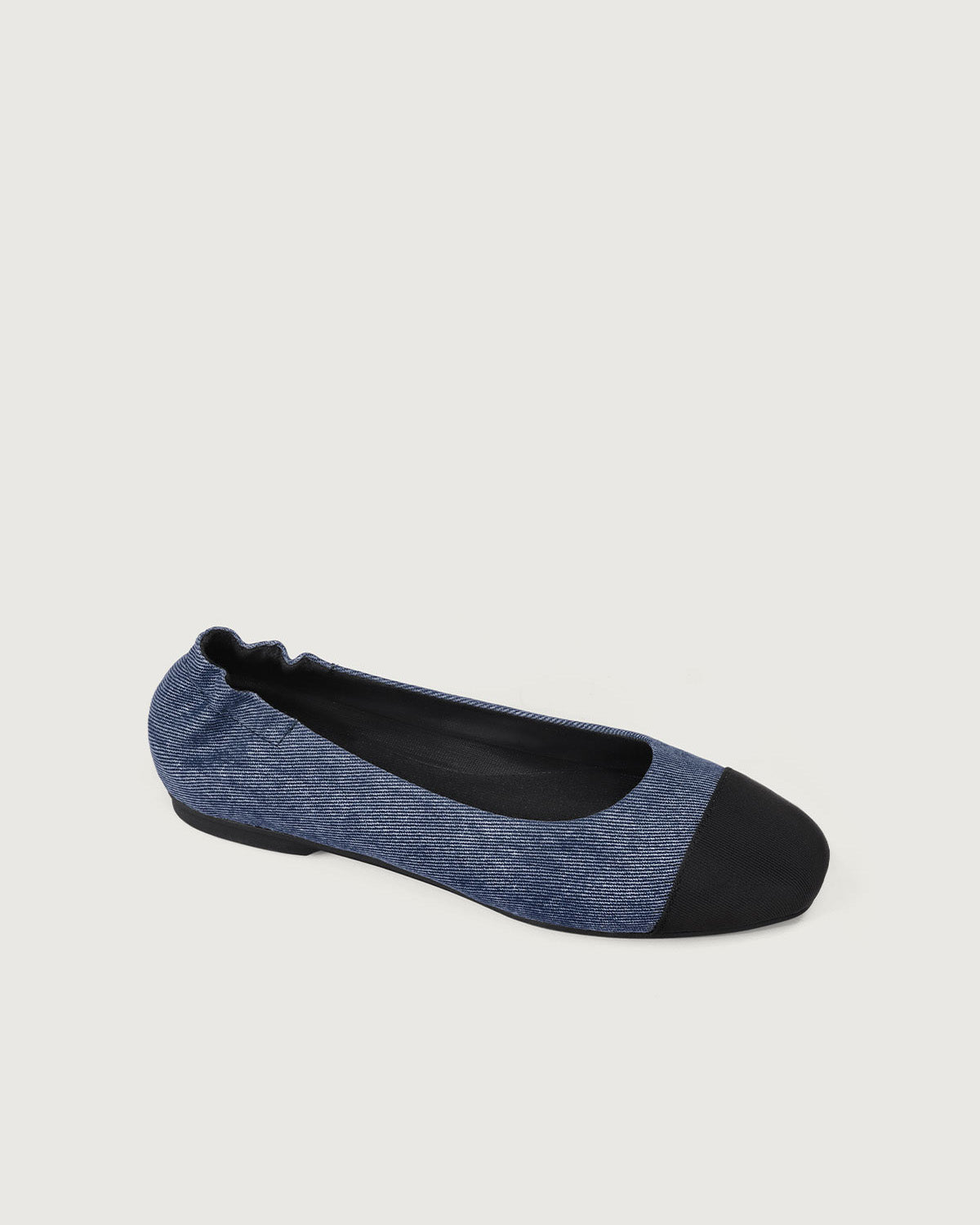 Sueña™ Enfiis Mavi Twill Denim Kare Burunlu Babet