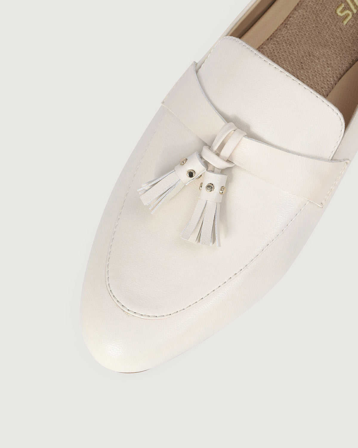 Sueña™ Enfiis Kırık Beyaz Loafer Babet