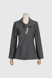 Kaydence Bağcıklı V Yaka Blazer