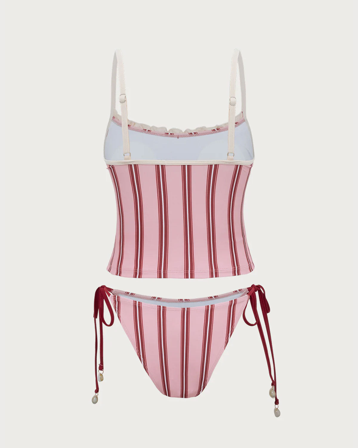 Sueña™ Pembe Çizgili Tankini Mayo