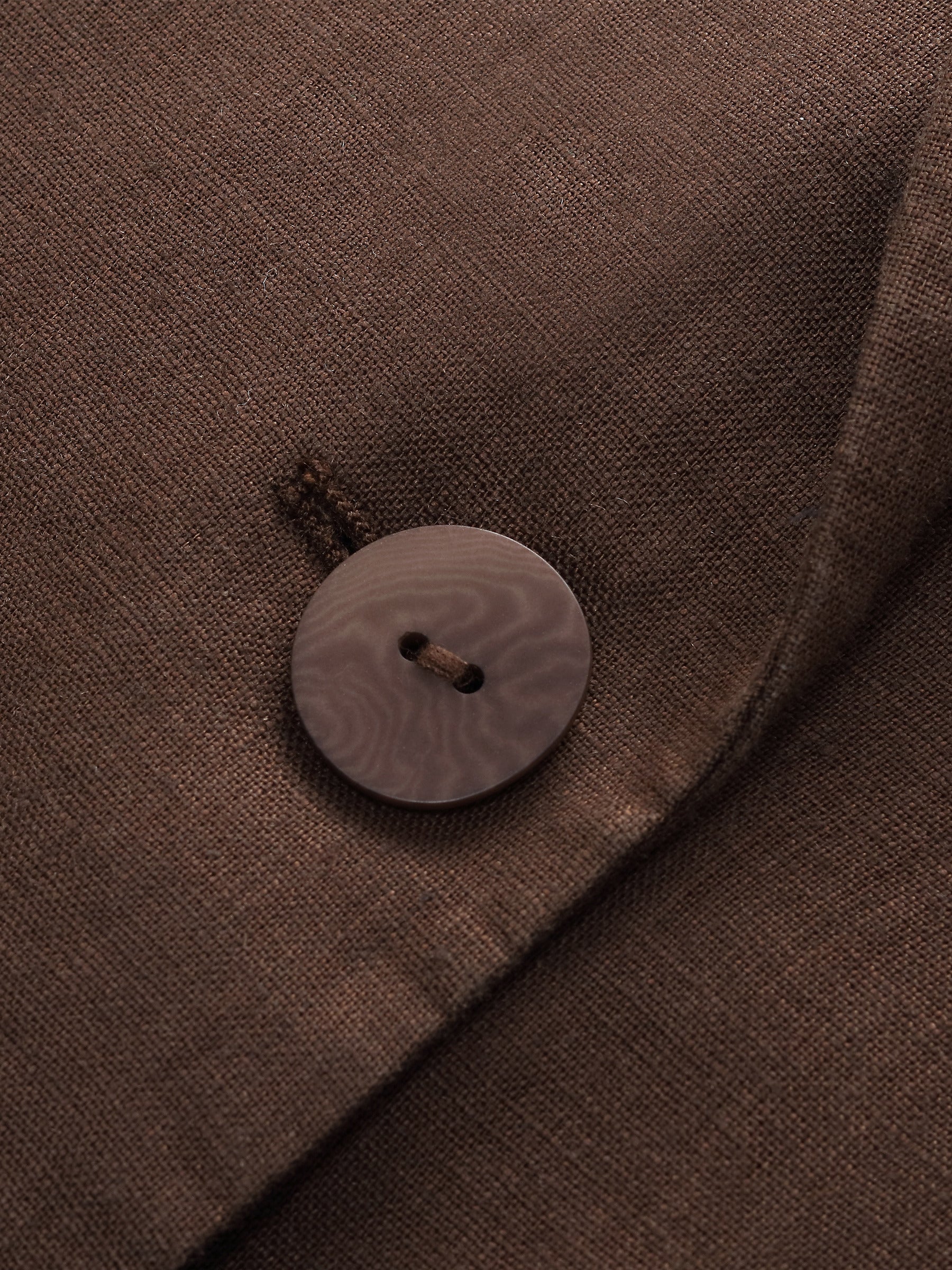 %100 Keten Kadın Bol Kesim Blazer