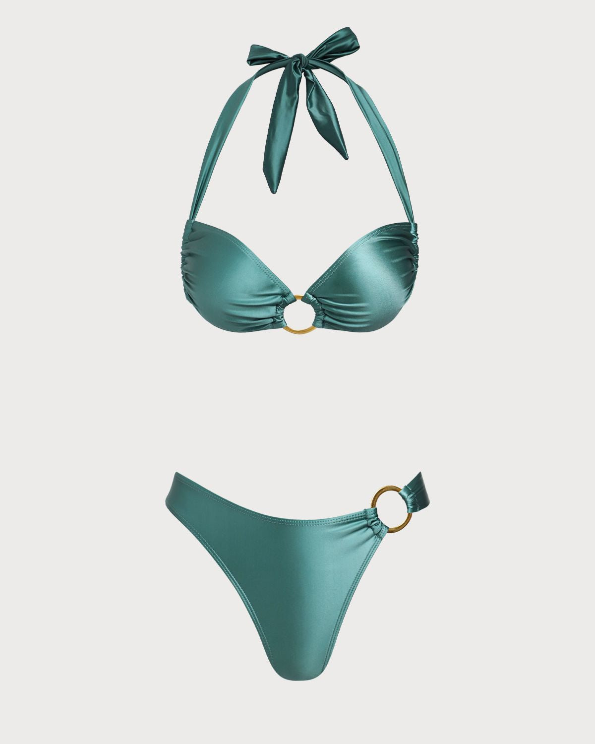 Sueña™ Yeşil O-Ringli Halter Bikini Takımı