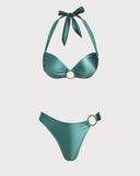 Sueña™ Yeşil O-Ringli Halter Bikini Takımı