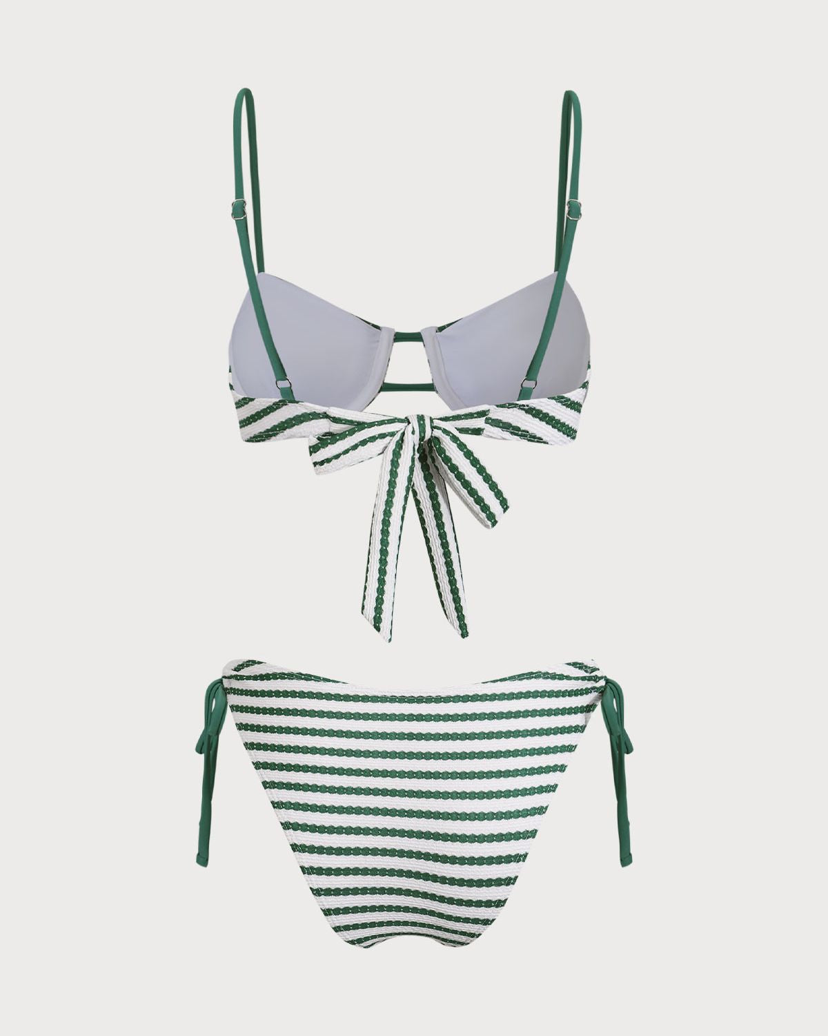 Sueña™ Yeşil Çizgili Balenli Bikini Takımı