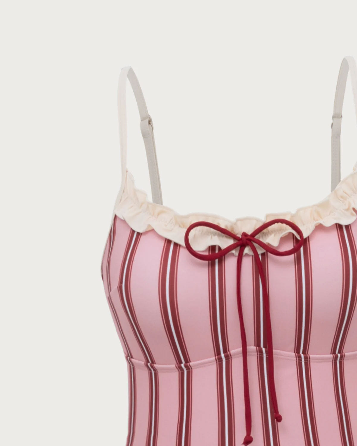 Sueña™ Pembe Çizgili Tankini Mayo