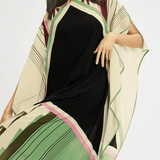 Glamour Geometrik Desenli Kaftan