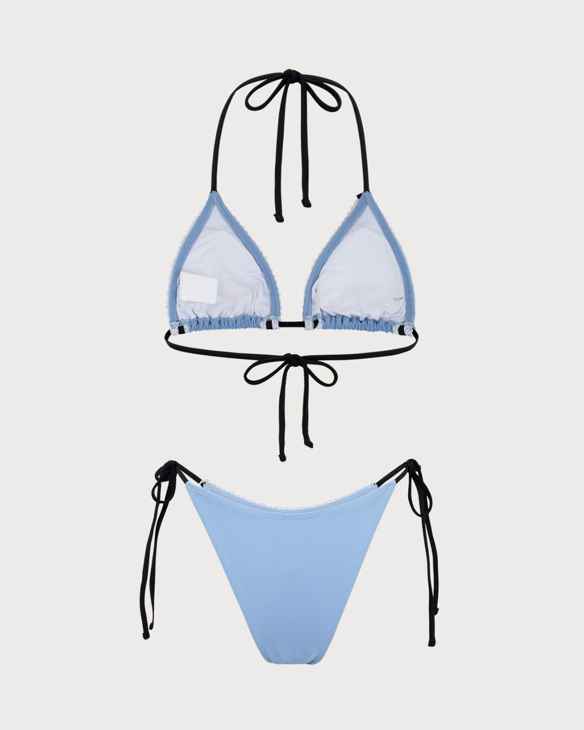 Sueña™ Mavi Kontrast Dantel Bikini Takımı
