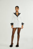 Aurora Siyah-Beyaz Blazer Elbise