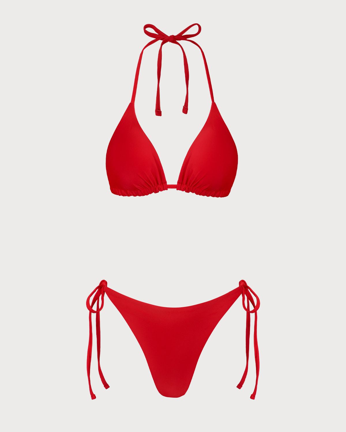 Sueña™ Kırmızı Çiçekli Çift Taraflı Bikini Takımı