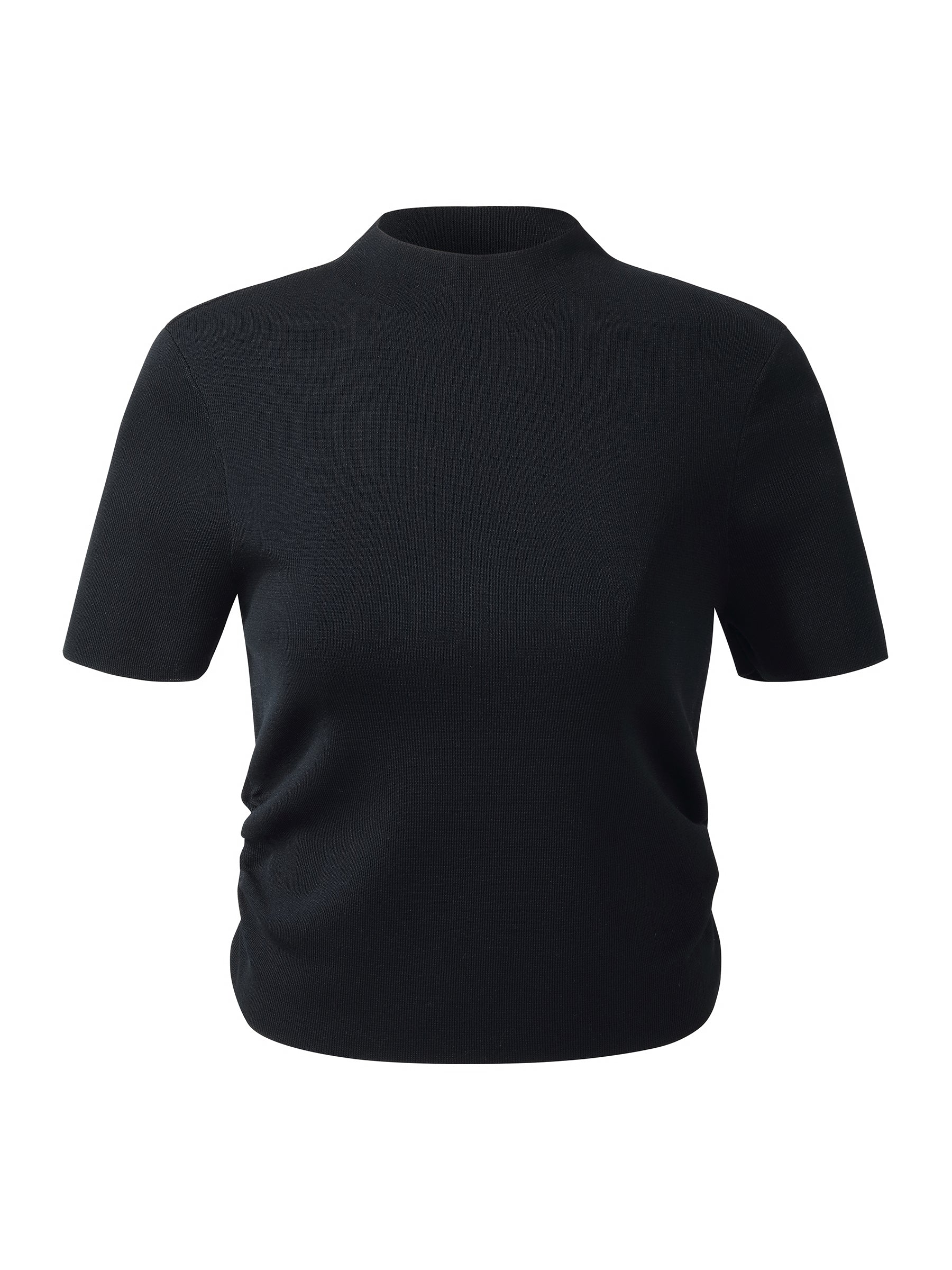 Tencel Asetat Karışımlı Kadın Yan Pileli Örgü Üst