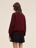 Dört Yapraklı Yonca İşlemeli Kadın Sweatshirt