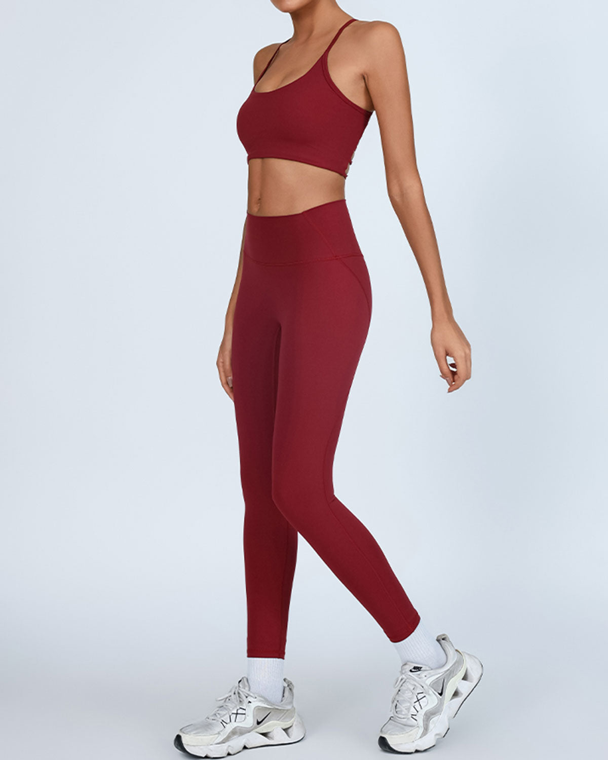 Sueña™ Kırmızı Yüksek Streç Yoga Taytı