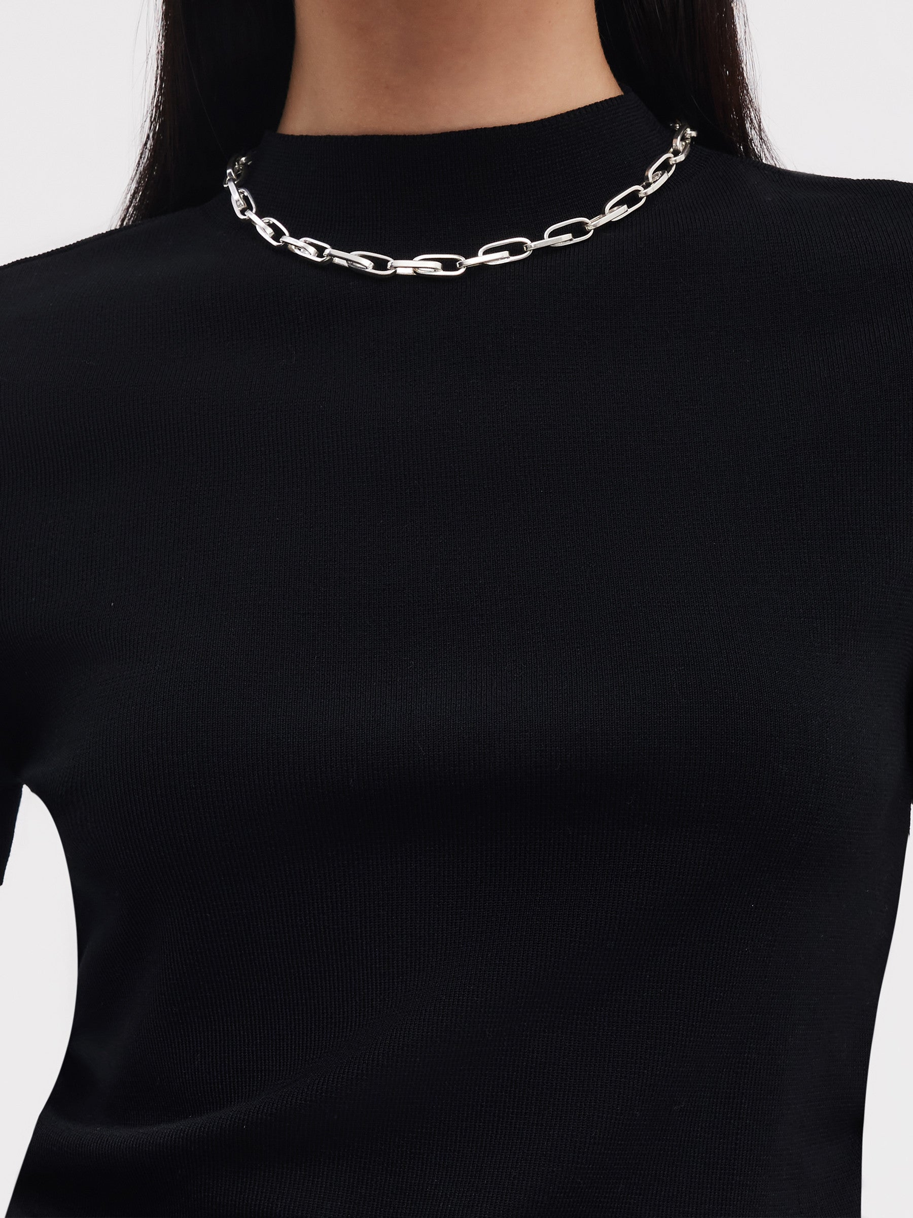 Tencel Asetat Karışımlı Kadın Yan Pileli Örgü Üst