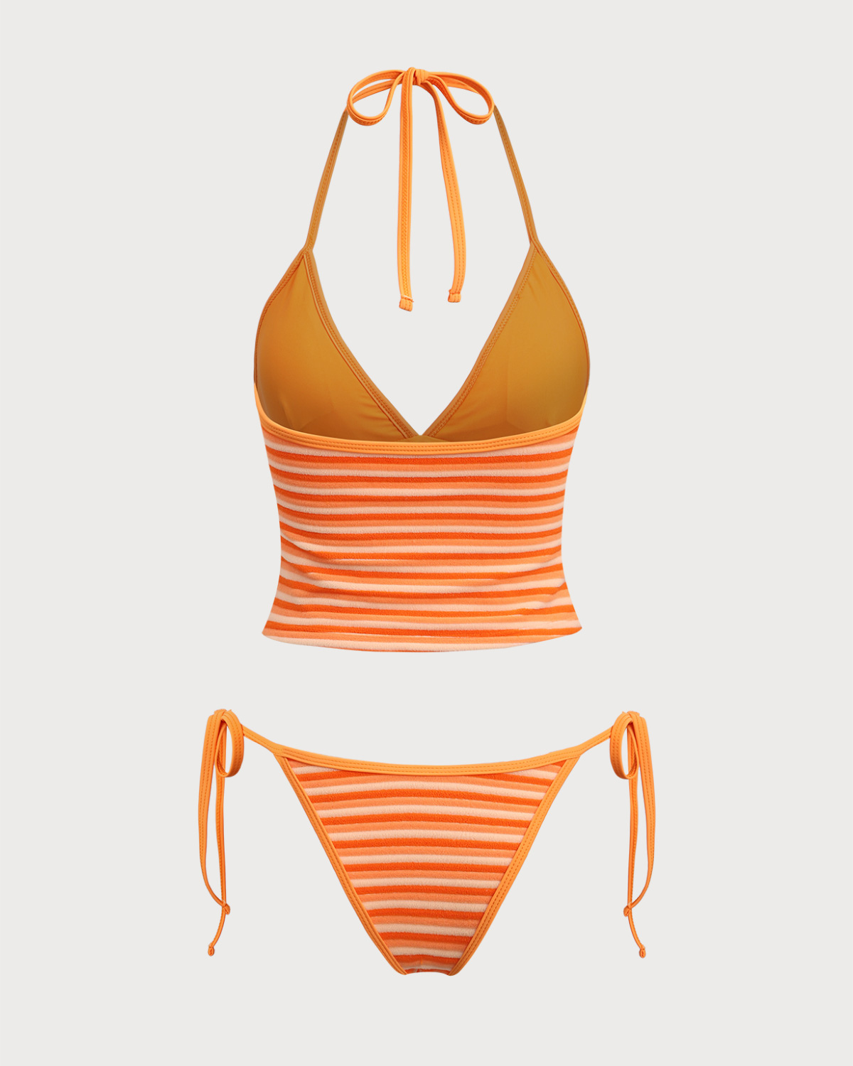Sueña™ Turuncu Çizgili Tankini Mayo