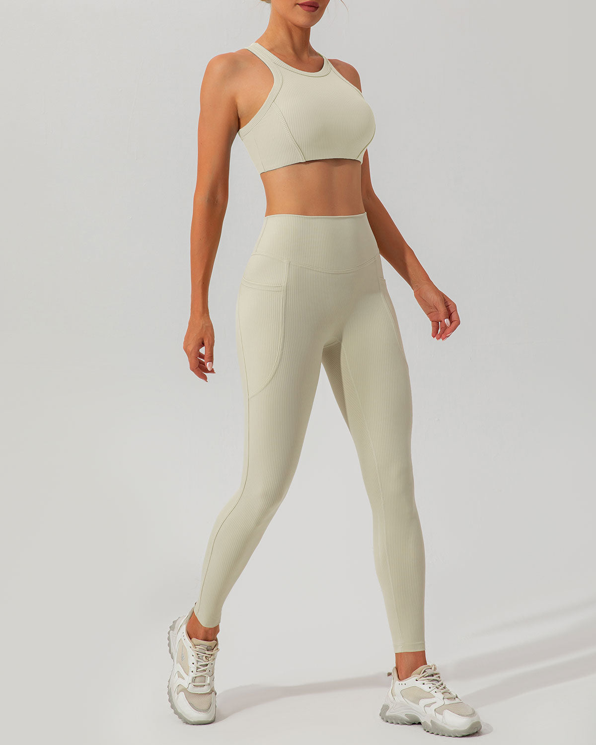 Sueña™ Bej Sırtlı Yoga Atlet