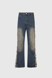 Abie Saçaklı Yırtık Hayley Jeans