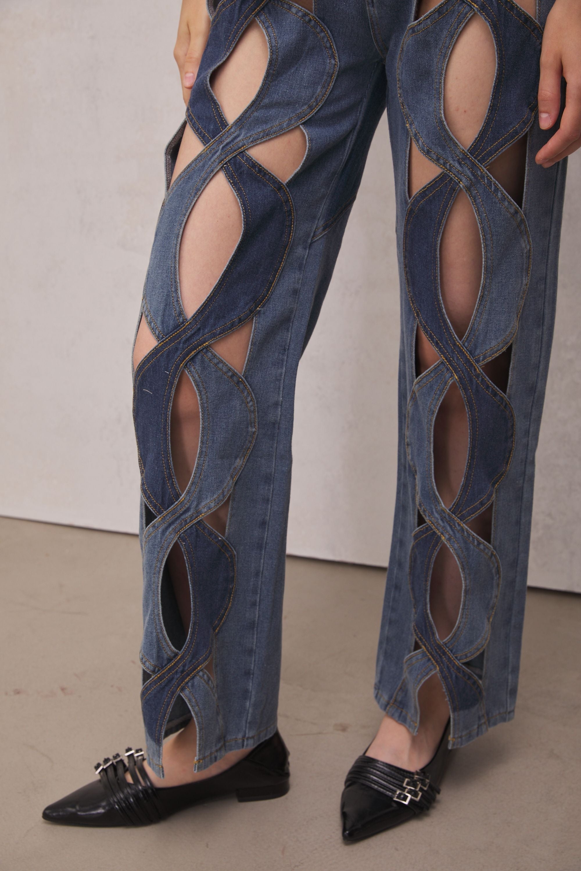 Abigail Hollow Denim Kot