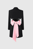 Abimelech Fiyonklu Bağcıklı Kesim Blazer Mini Elbise