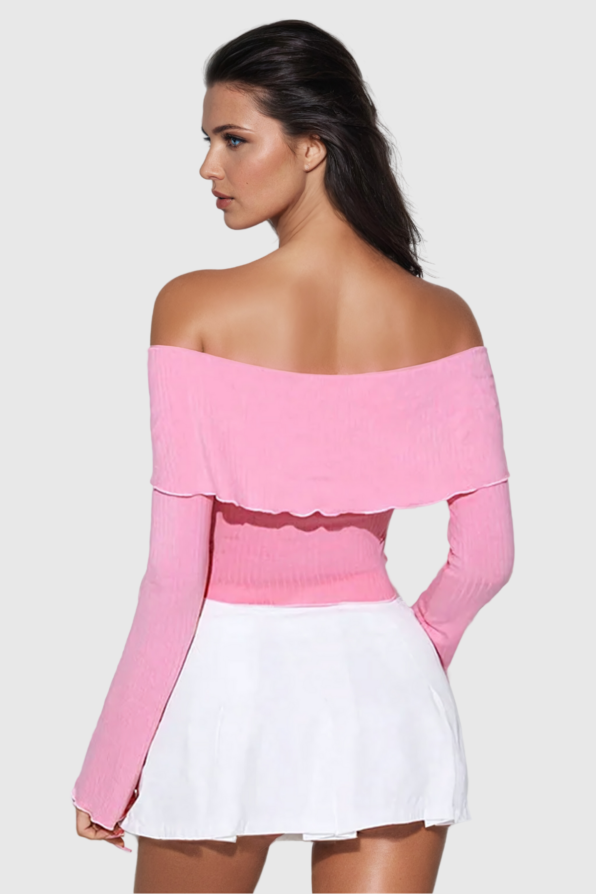 Acantha Düşük Omuz Fiyonklu Asimetrik Bodycon Üst