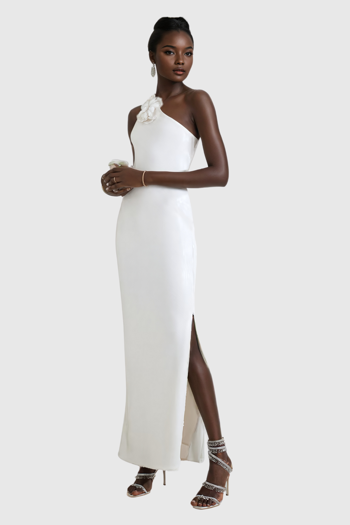 Aceline Payet Boyundan Bağlamalı Bodycon Maxi Elbise