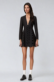 Adoeete Dalma Fiyonklu Bodycon Mini Elbise