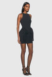Adriaré Fiyonklu Kolsuz Bodycon Mini Elbise
