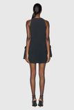 Adriaré Fiyonklu Kolsuz Bodycon Mini Elbise
