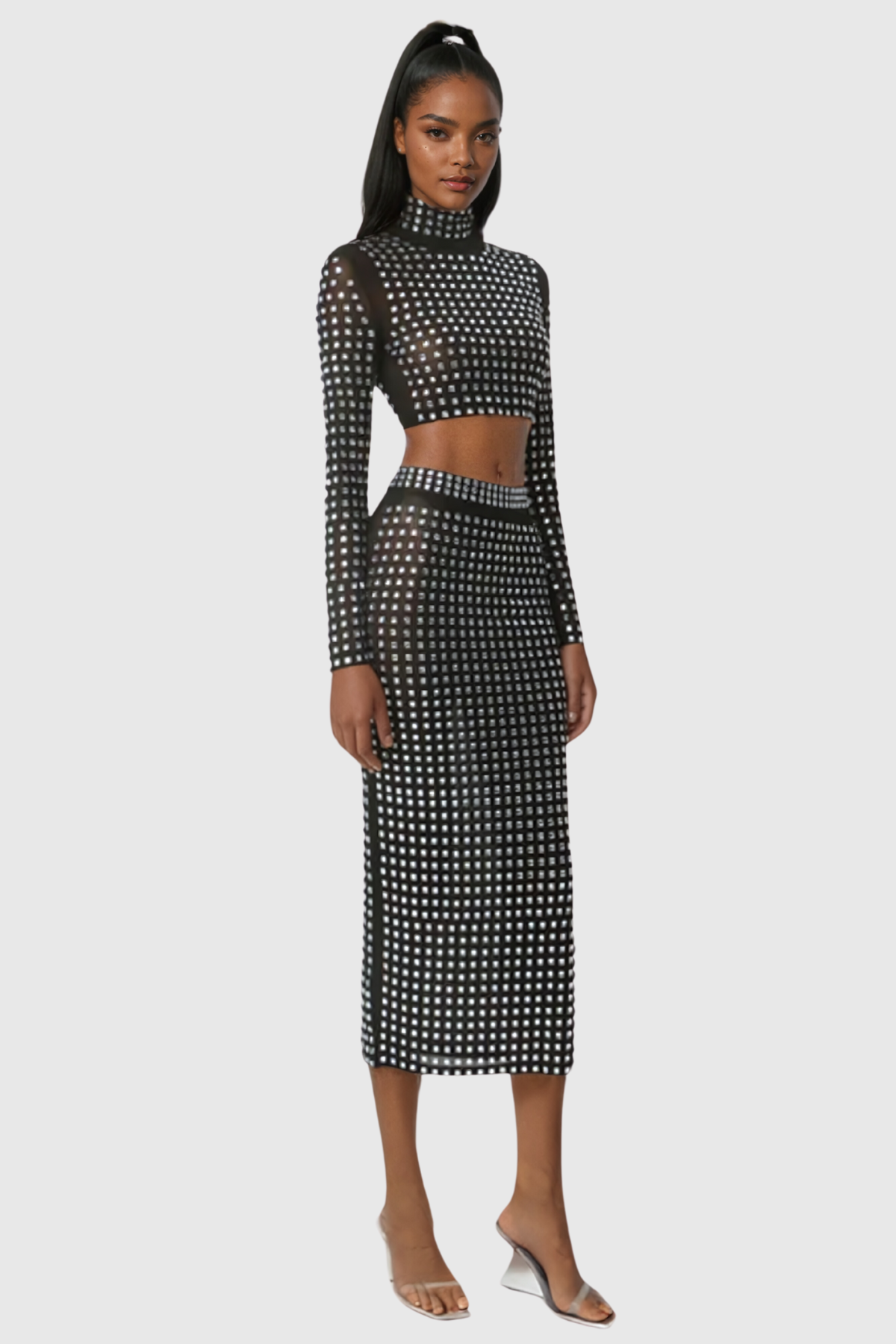 Aida Taşlı Bodycon Set