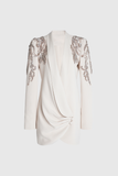 Alliance Taşlı Dantelli Dalma Blazer Mini Elbise
