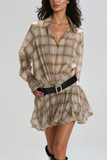 Ardal Grid  Mini Elbise