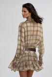 Ardal Grid  Mini Elbise