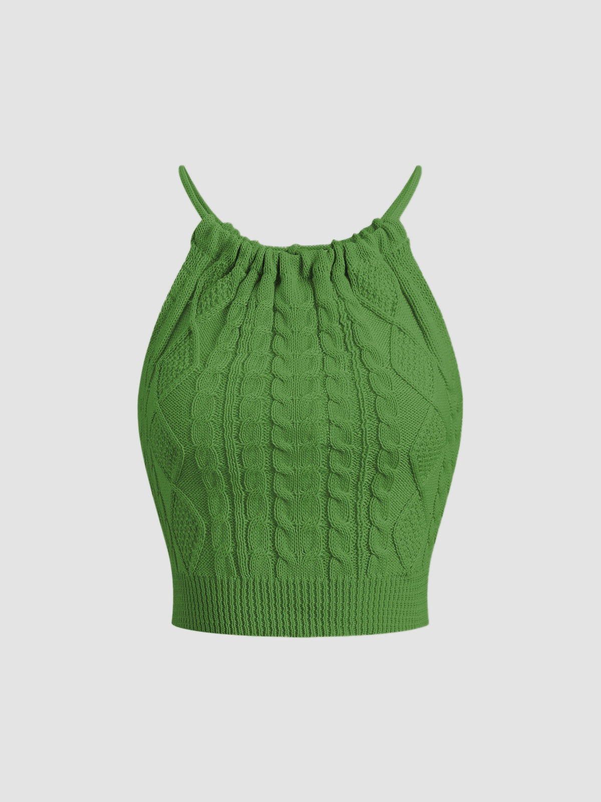 Büzgülü Arkası Açık  Örgü Crop