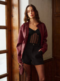 Şeffaf Detaylı Jersey Bodysuit