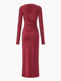 Şık Dökümlü Jersey Bodycon Elbise