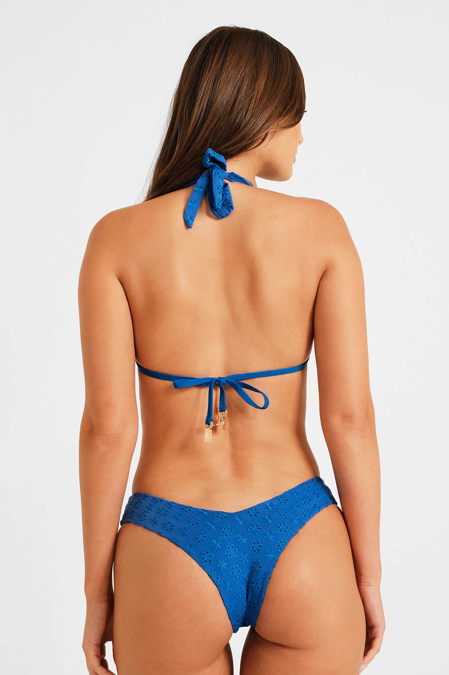 Sueña™ Billie Boyun Bağlamalı Üst / Sapphire Eyelet (Son İndirim)