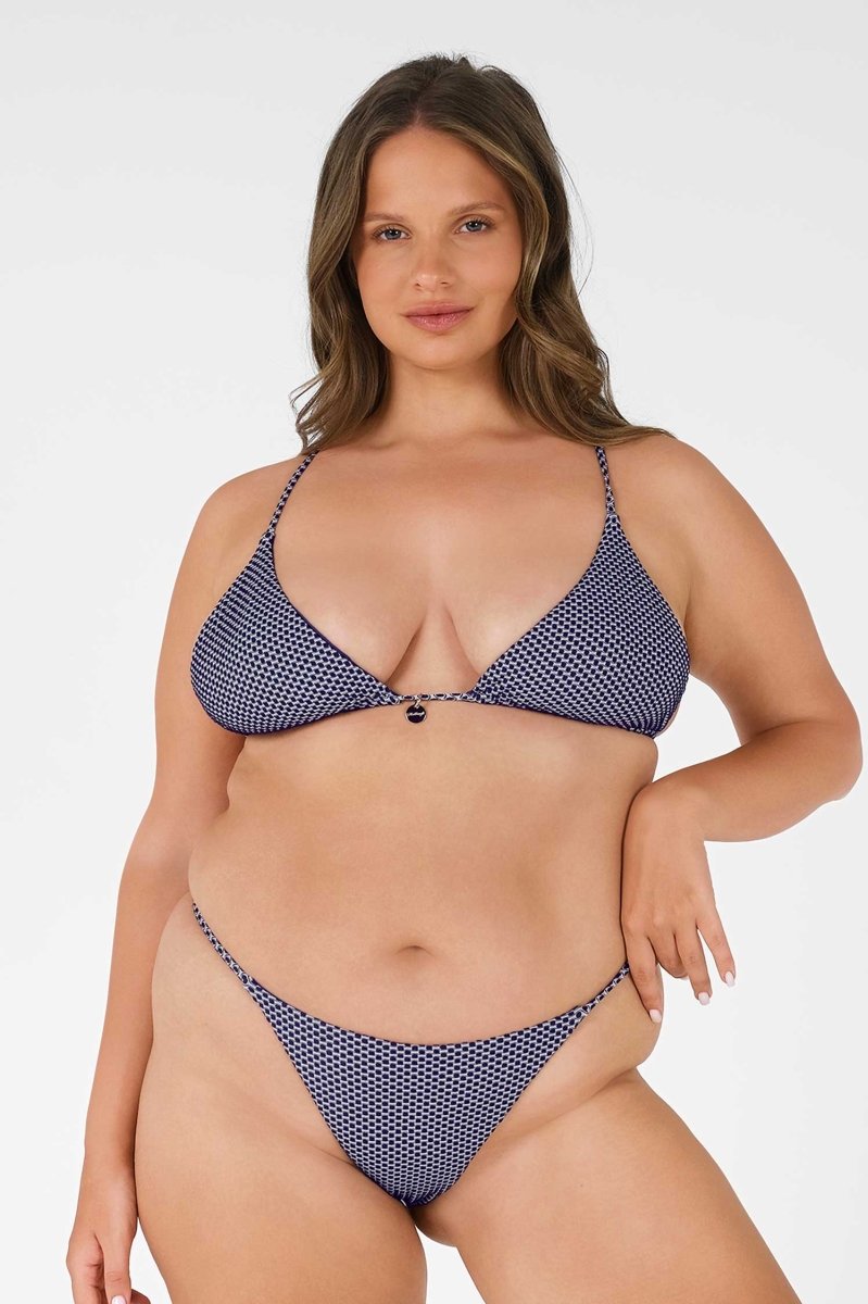 Sueña™ Parker Üçgen Bikini Üstü / Country Club Jakarlı