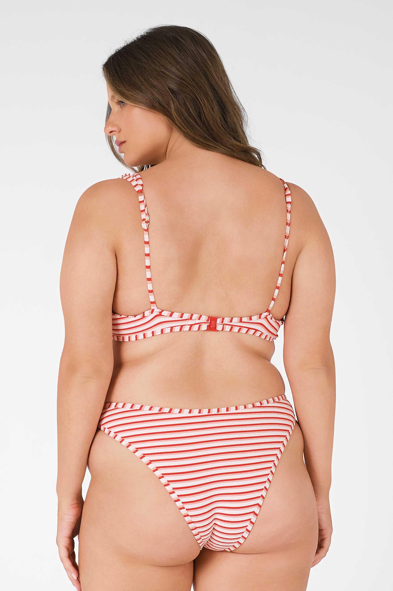 Sueña™ Giselle Cesur Bikini Altı / Kırmızı Jakarlı
