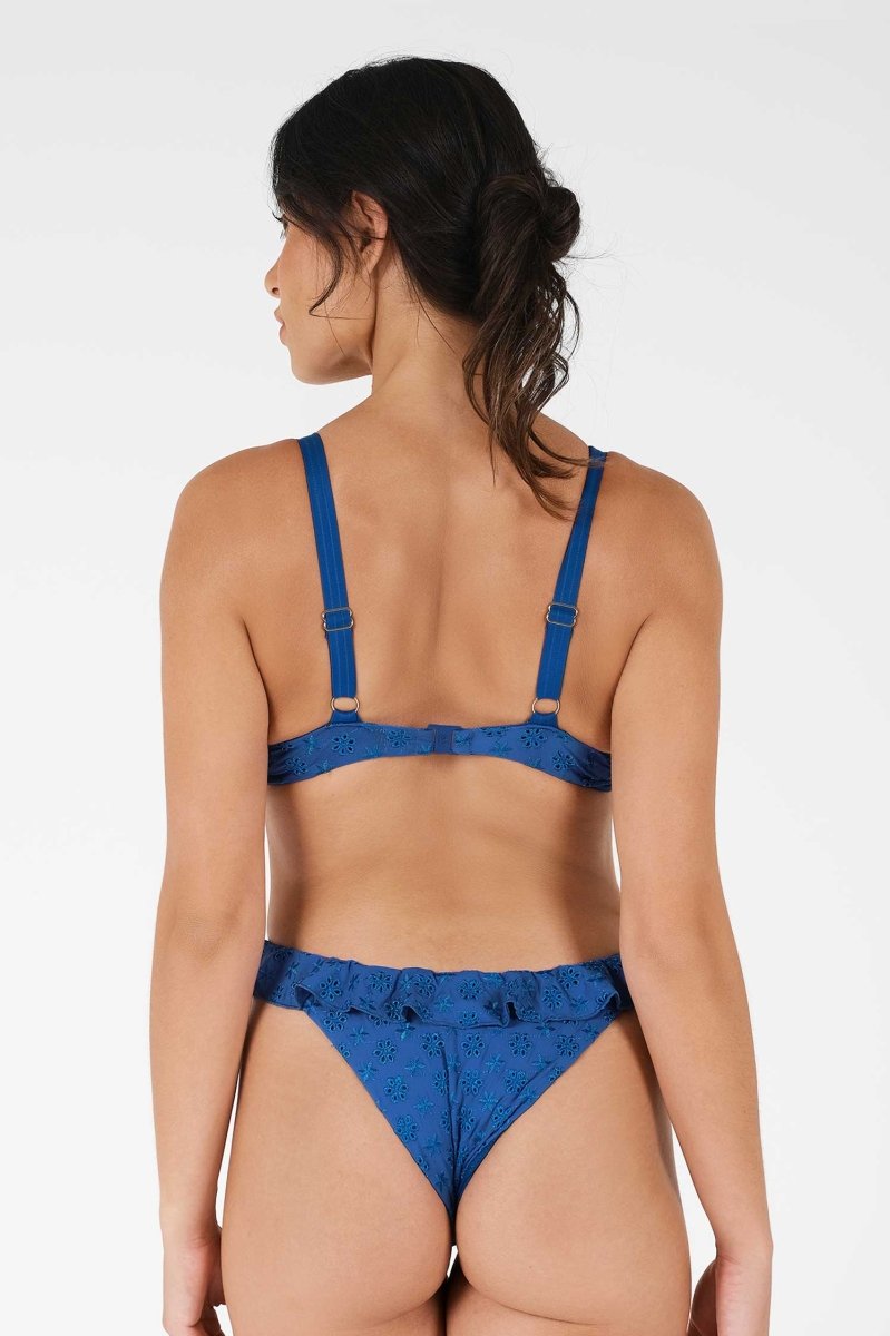 Sueña™ Makayla Fırfırlı Destekli Üst / Sapphire Eyelet (Son İndirim)