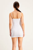 Baldur Bodycon Spagetti Yırtık Mini Elbise